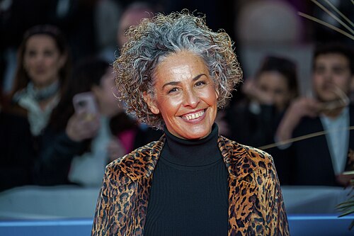 Nina at the Red Carpet of the Malaga 2025 Festival next to Cervantes Theater