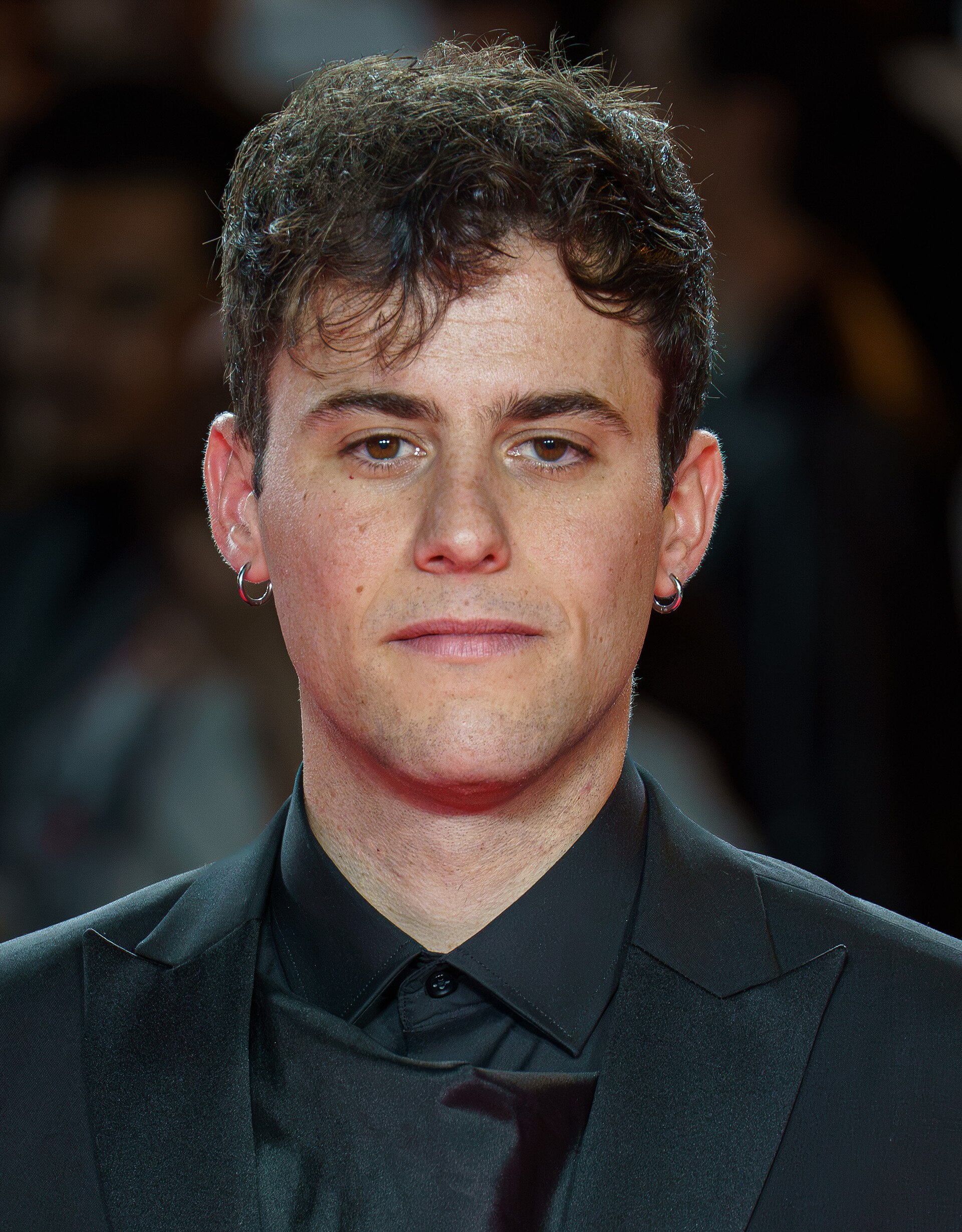 Pau Escobar at the Red Carpet of the Malaga 2025 Festival next to Cervantes Theater