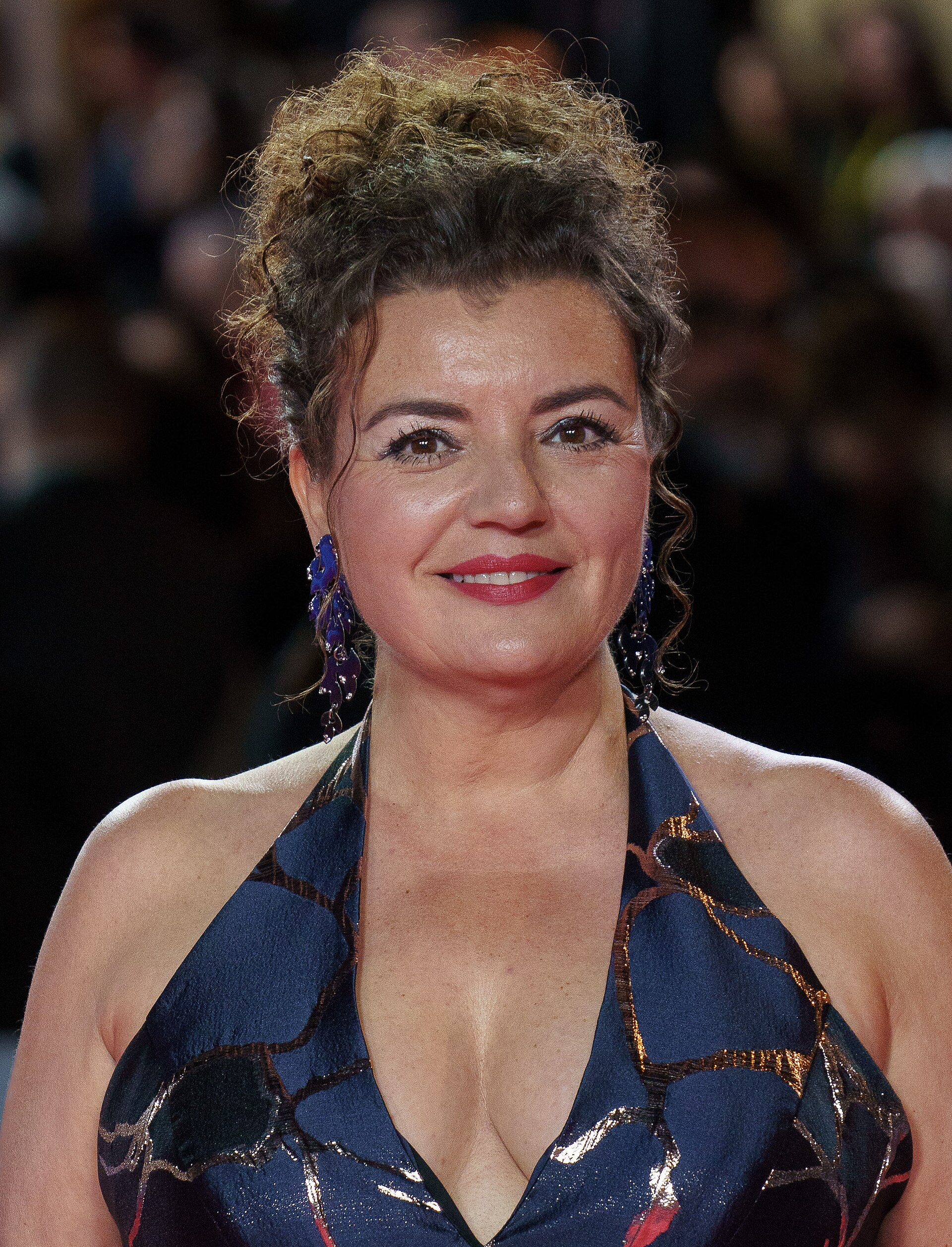 Paz de Alarcón at the Red Carpet of the Malaga 2025 Festival next to Cervantes Theater