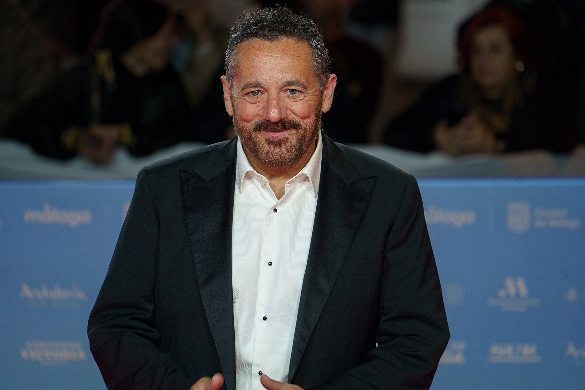 Pepón Nieto at the Red Carpet of the Malaga 2025 Festival next to Cervantes Theater