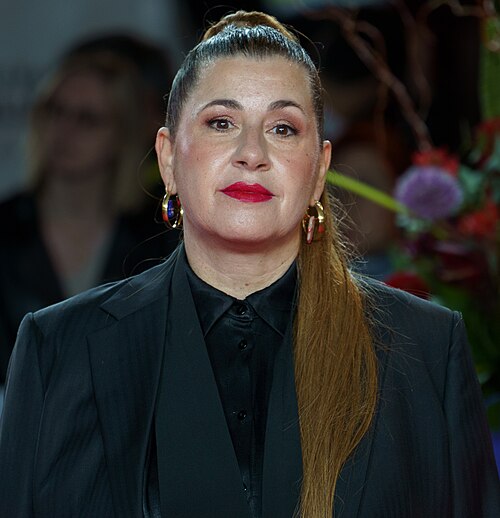 Pepa Charro at the Red Carpet of the Malaga 2025 Festival next to Cervantes Theater