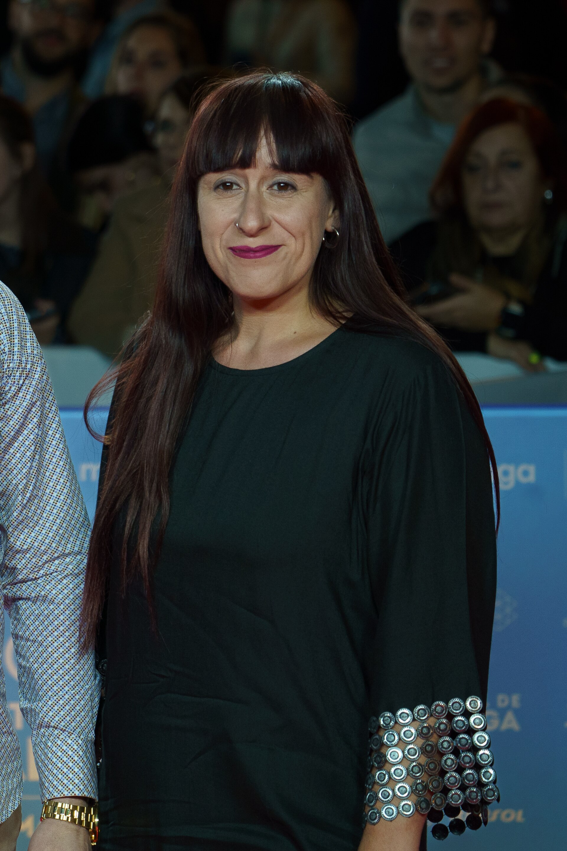 Pilar Sancho at the Red Carpet of the Malaga 2025 Festival next to Cervantes Theater
