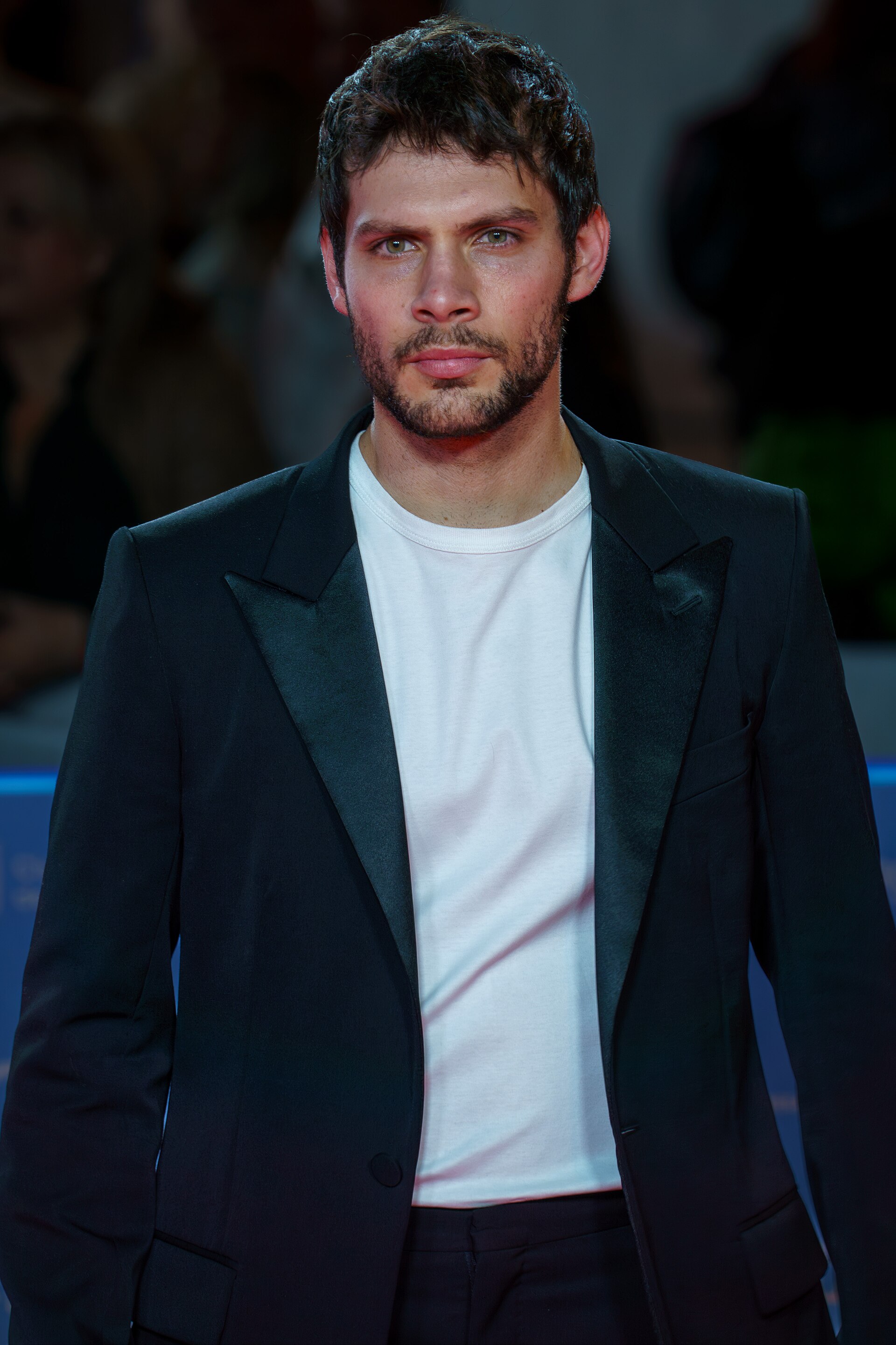 Pol Hermoso at the Red Carpet of the Malaga 2025 Festival next to Cervantes Theater