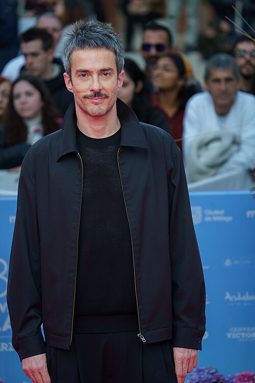 Pucho Martín at the Red Carpet of the Malaga 2025 Festival next to Cervantes Theater