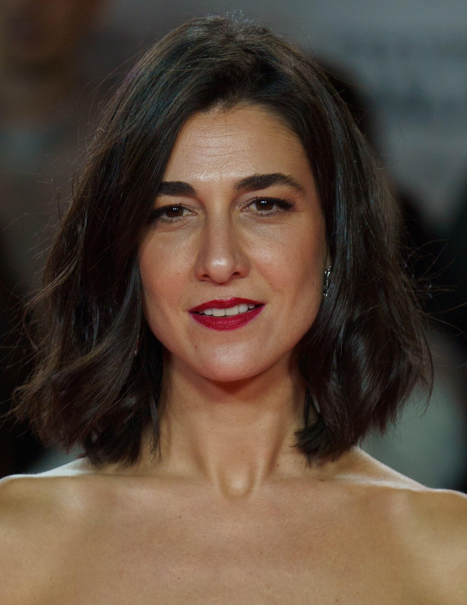 Stéphanie Magnin at the Red Carpet of the Malaga 2025 Festival next to Cervantes Theater