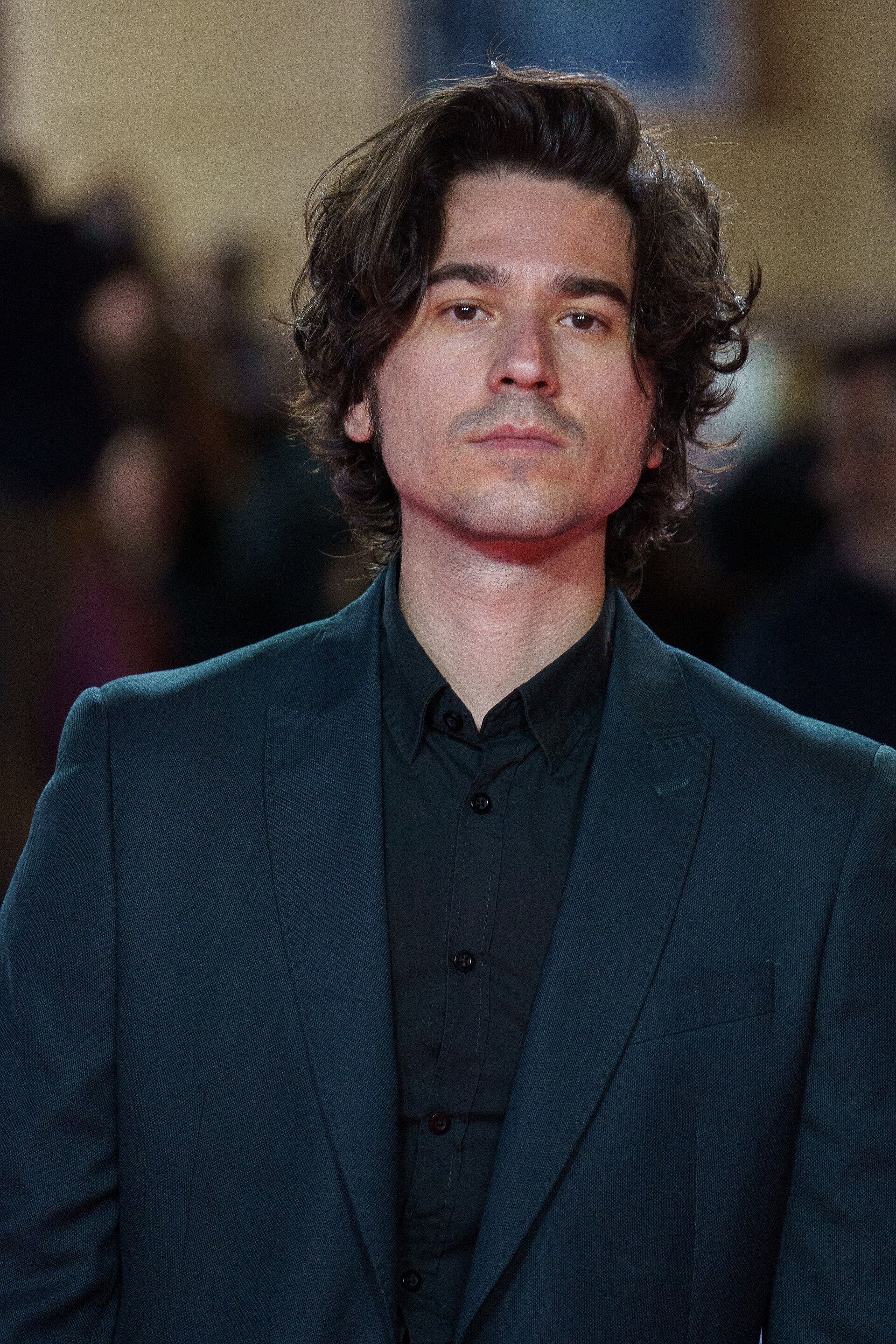 Stiff Sullivan at the Red Carpet of the Malaga 2025 Festival next to Cervantes Theater