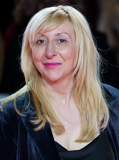 Vicky Calavia at the Red Carpet of the Malaga 2025 Festival next to Cervantes Theater