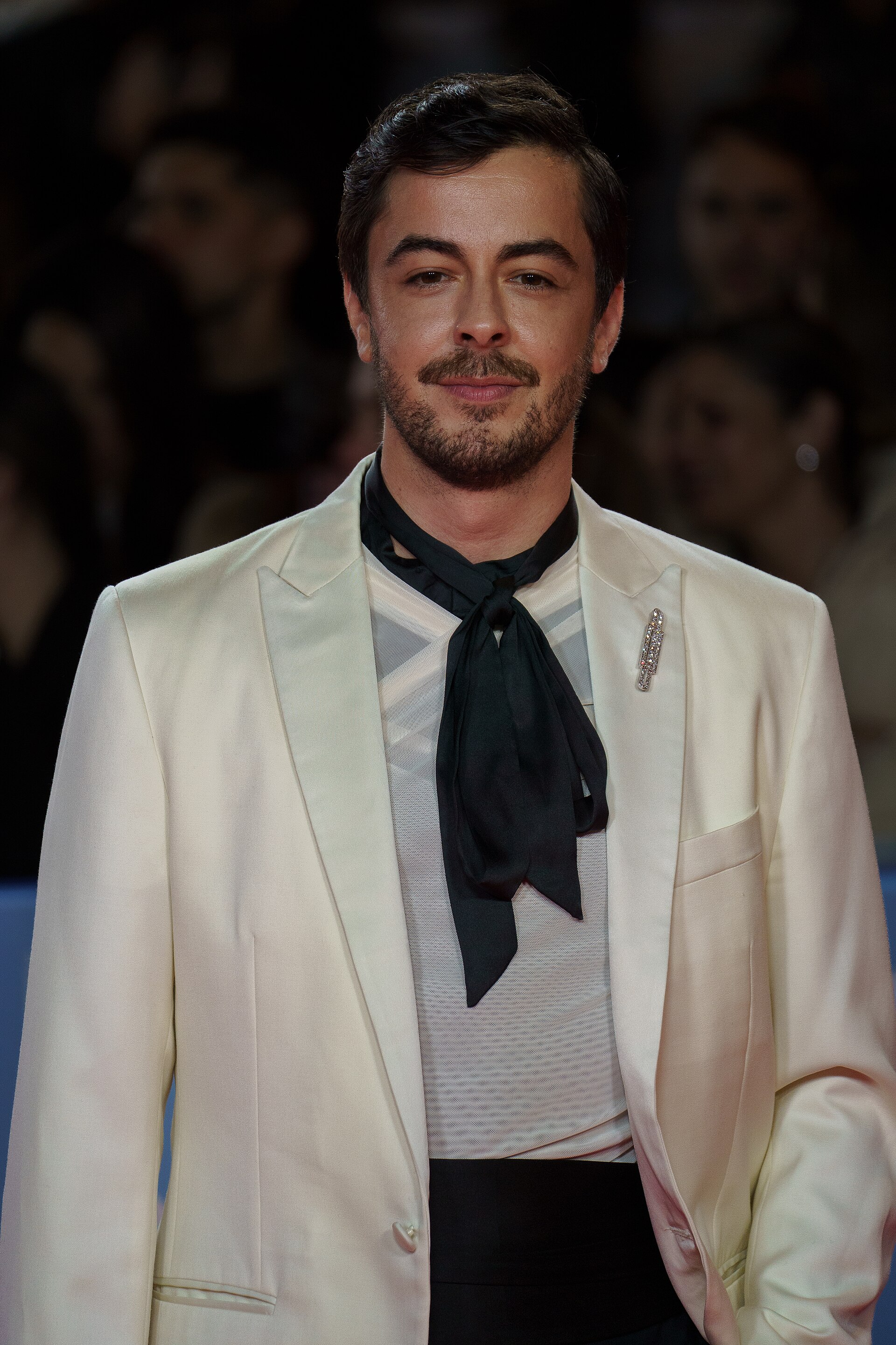 Daniel Horvath at the Red Carpet of the Malaga 2025 Festival next to Cervantes Theater