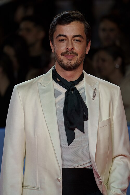 Daniel Horvath at the Red Carpet of the Malaga 2025 Festival next to Cervantes Theater