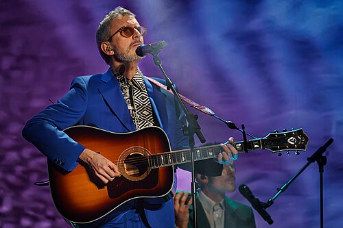 Xoel López on stage of Cervantes Theatre during de Closing Ceremony of Malaga Film Festival 2025