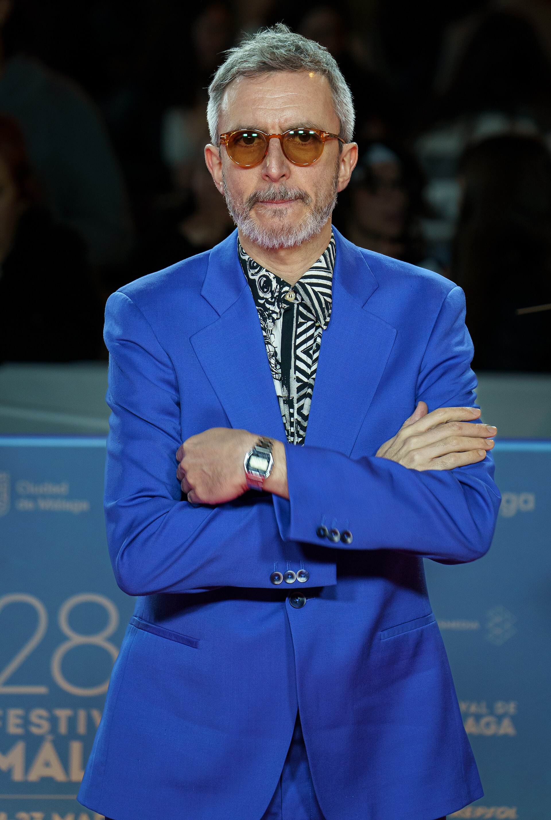 Xoel López at the Red Carpet of the Malaga 2025 Festival next to Cervantes Theater
