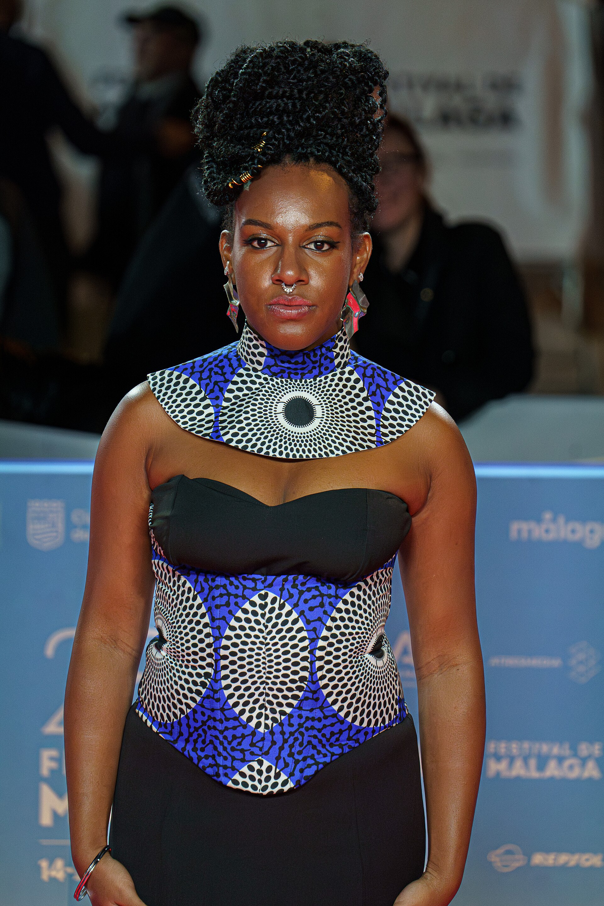 Yelidá Díaz at the Red Carpet of the Malaga 2025 Festival next to Cervantes Theater