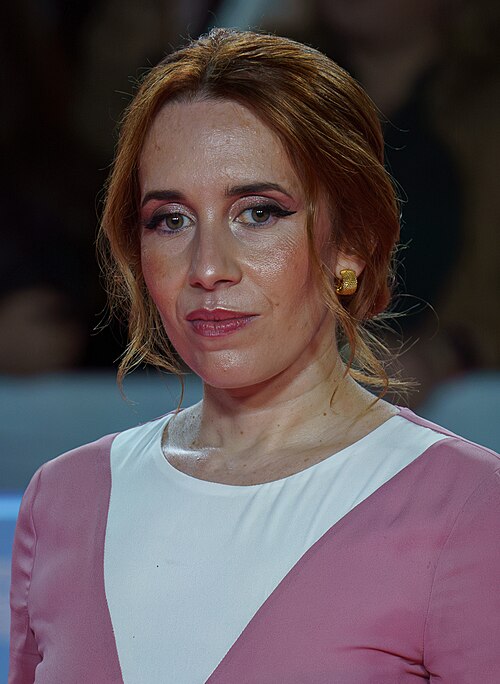 Yolanda Centeno at the Red Carpet of the Malaga 2025 Festival next to Cervantes Theater