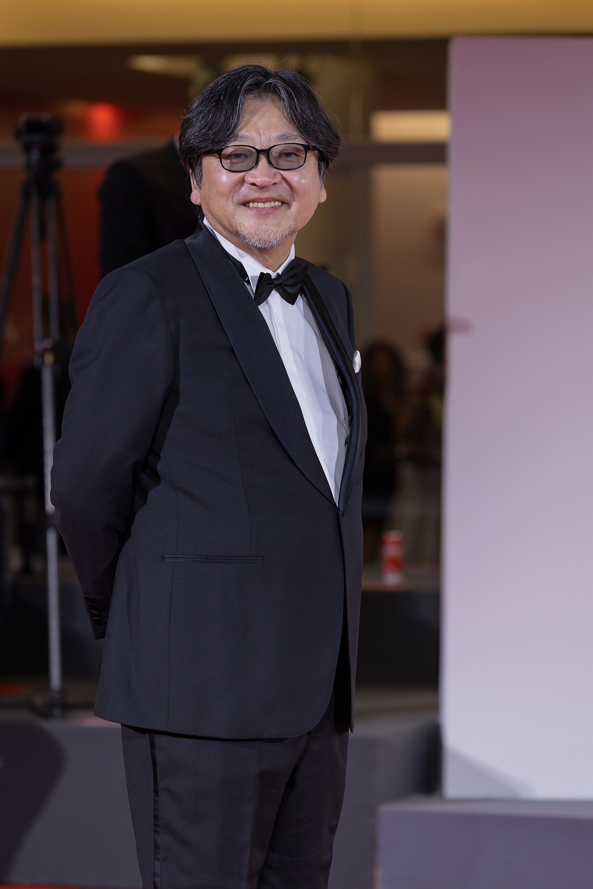 Mamoru Hosoda, director, at 82nd Venice International Film Festival in Venice, Italy for the film "Hateshinaki Scarlet (Scarlet)".