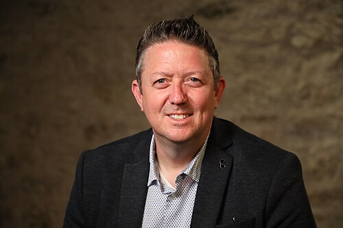 Marc Harper at SXSW in March 2024. Taken as part of the WikiPortraits project.