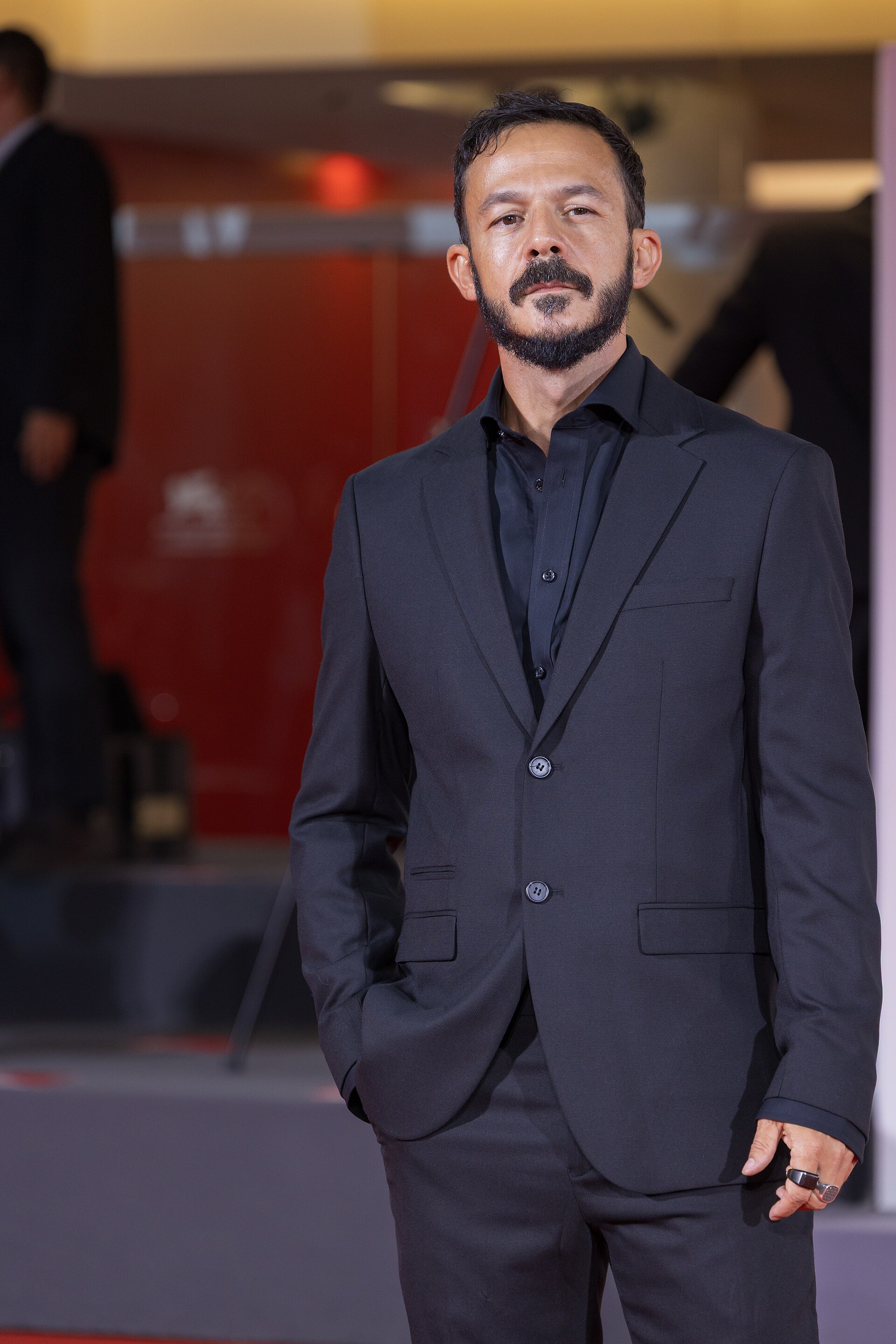 marco bullitta, actor, at 82nd Venice International Film Festival in Venice, Italy for the film il mostro.