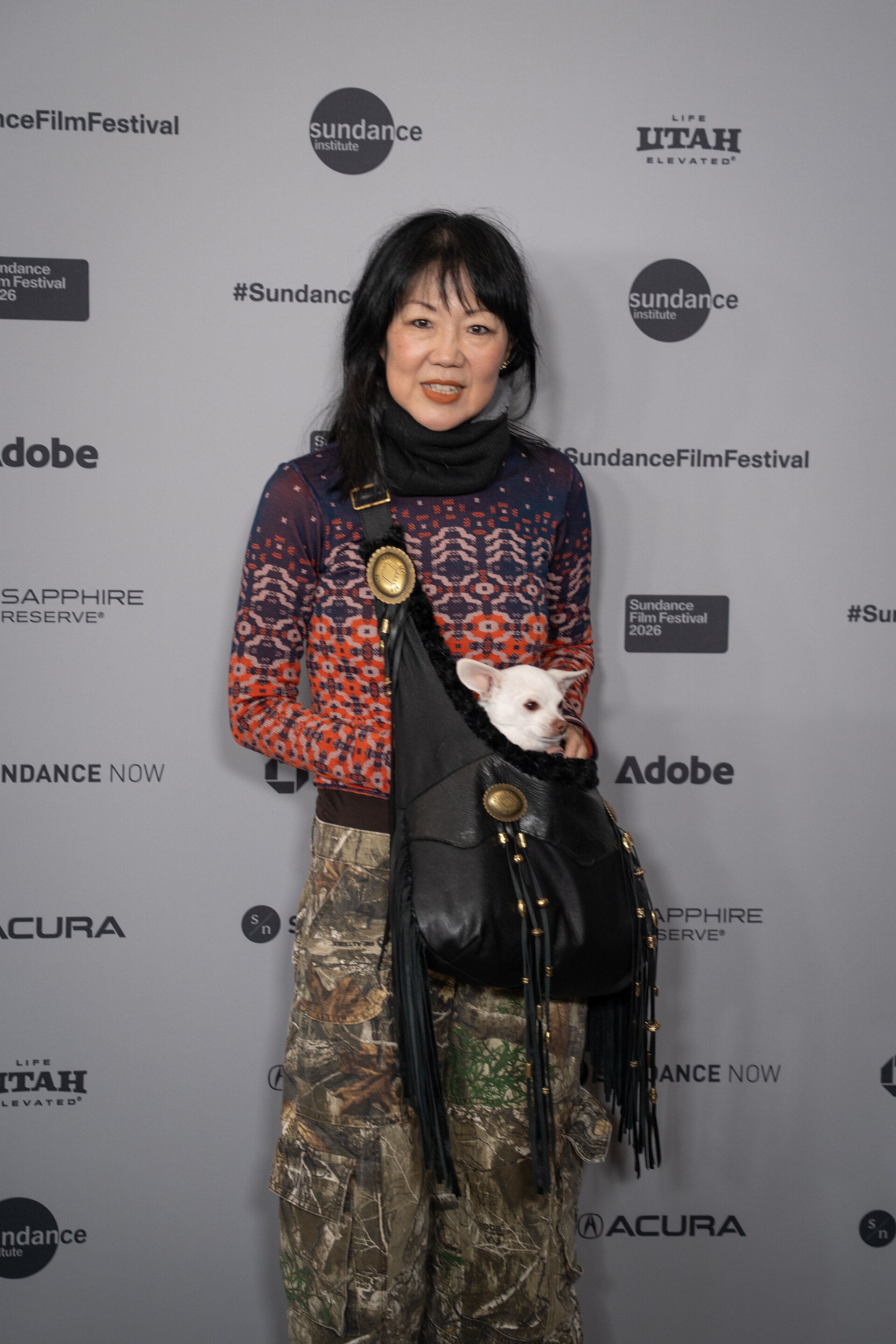 Margaret Cho (actress) at the premiere for Run Amok at Sundance Film Festival 2026.