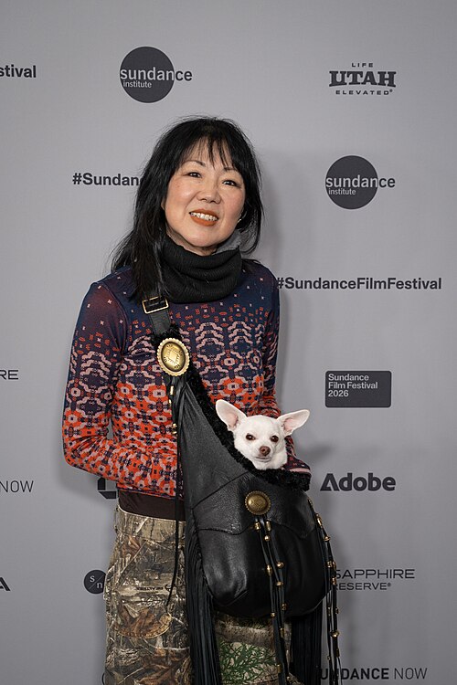 Margaret Cho (actress) at the premiere for Run Amok at Sundance Film Festival 2026.