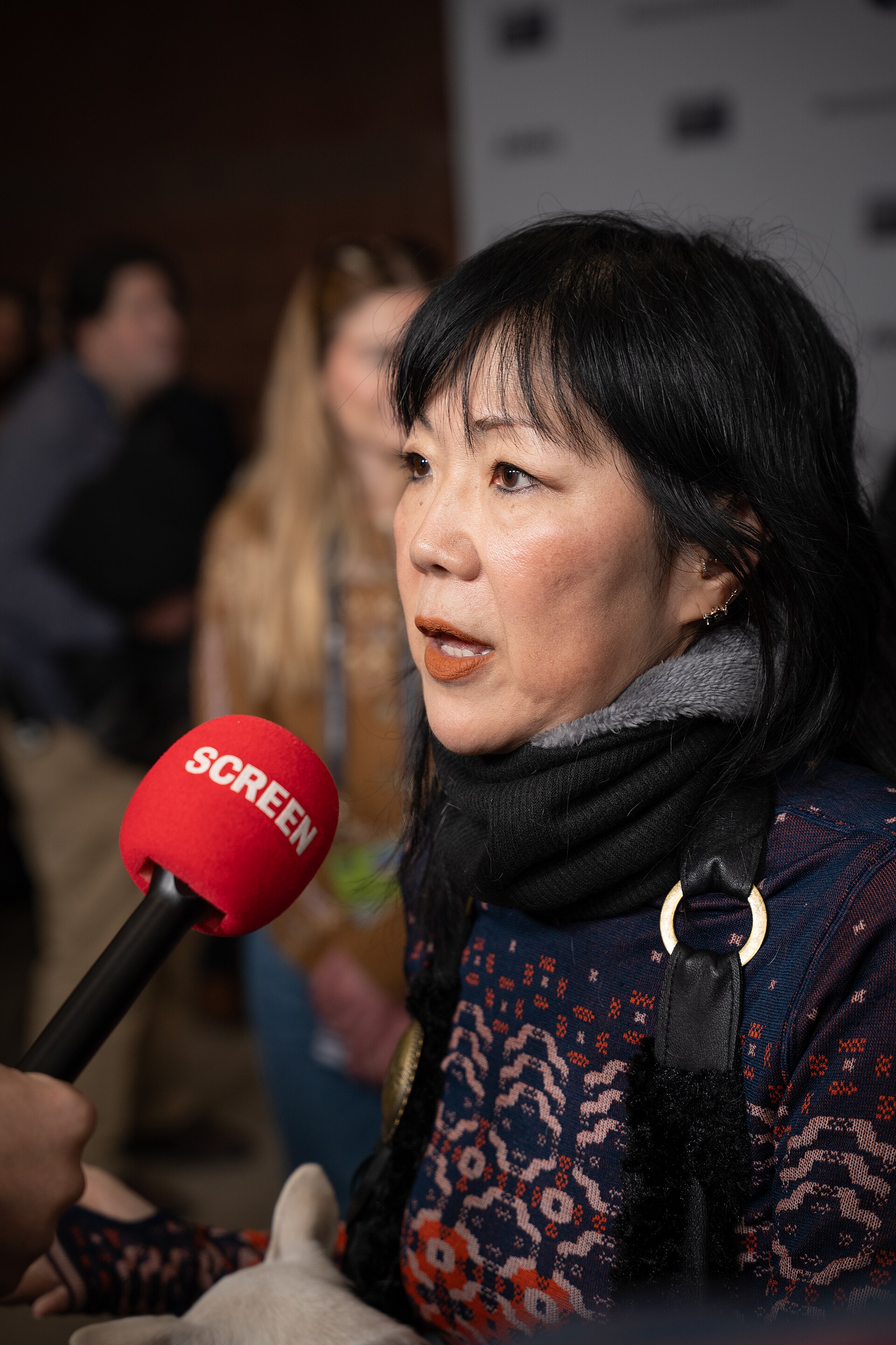 Margaret Cho (actress) at the premiere for Run Amok at Sundance Film Festival 2026.