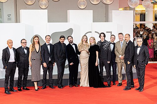 Cast and crew of the movie Maria at the 81st Venice International Film Festival