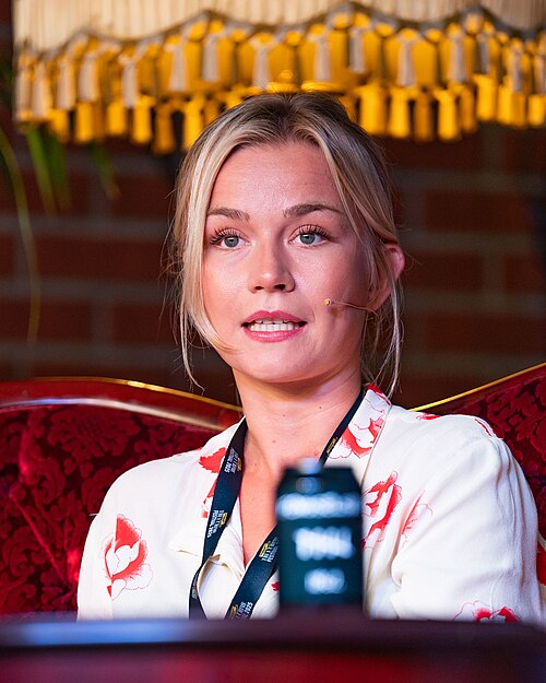 Maria Hushovd Folgerø at the True Crime festival in Arendal, Norway, 2025