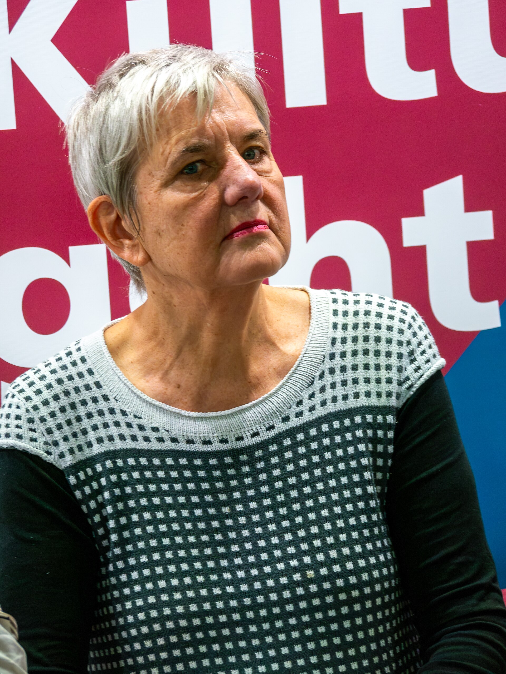 Maria Tekülve, German author at the Frankfurt Book Fair 2025