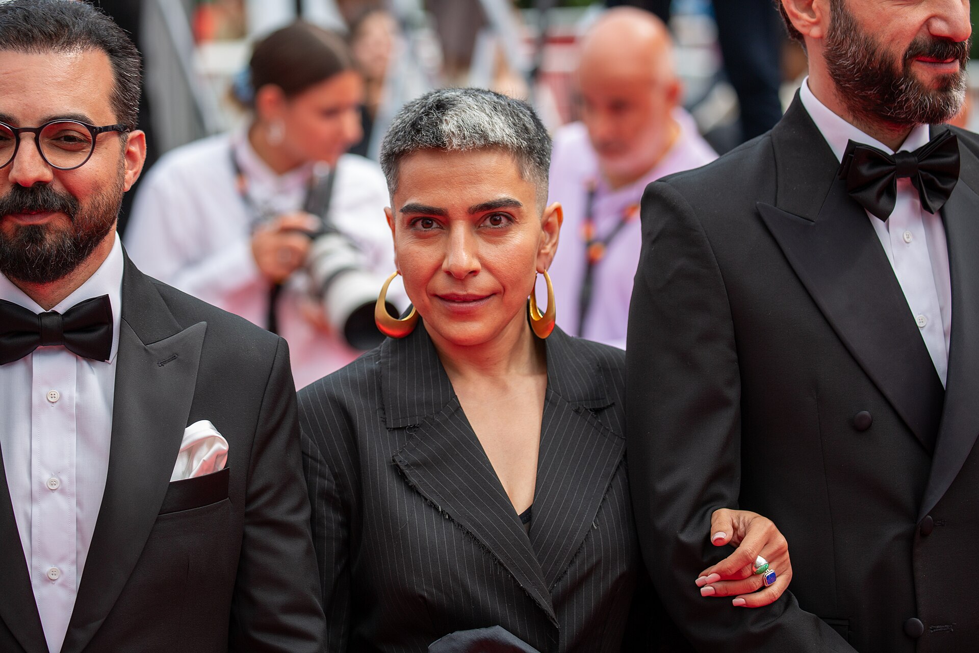 Mariam Afshari on Cannes Red Carpet for the Un simple accident Premiere