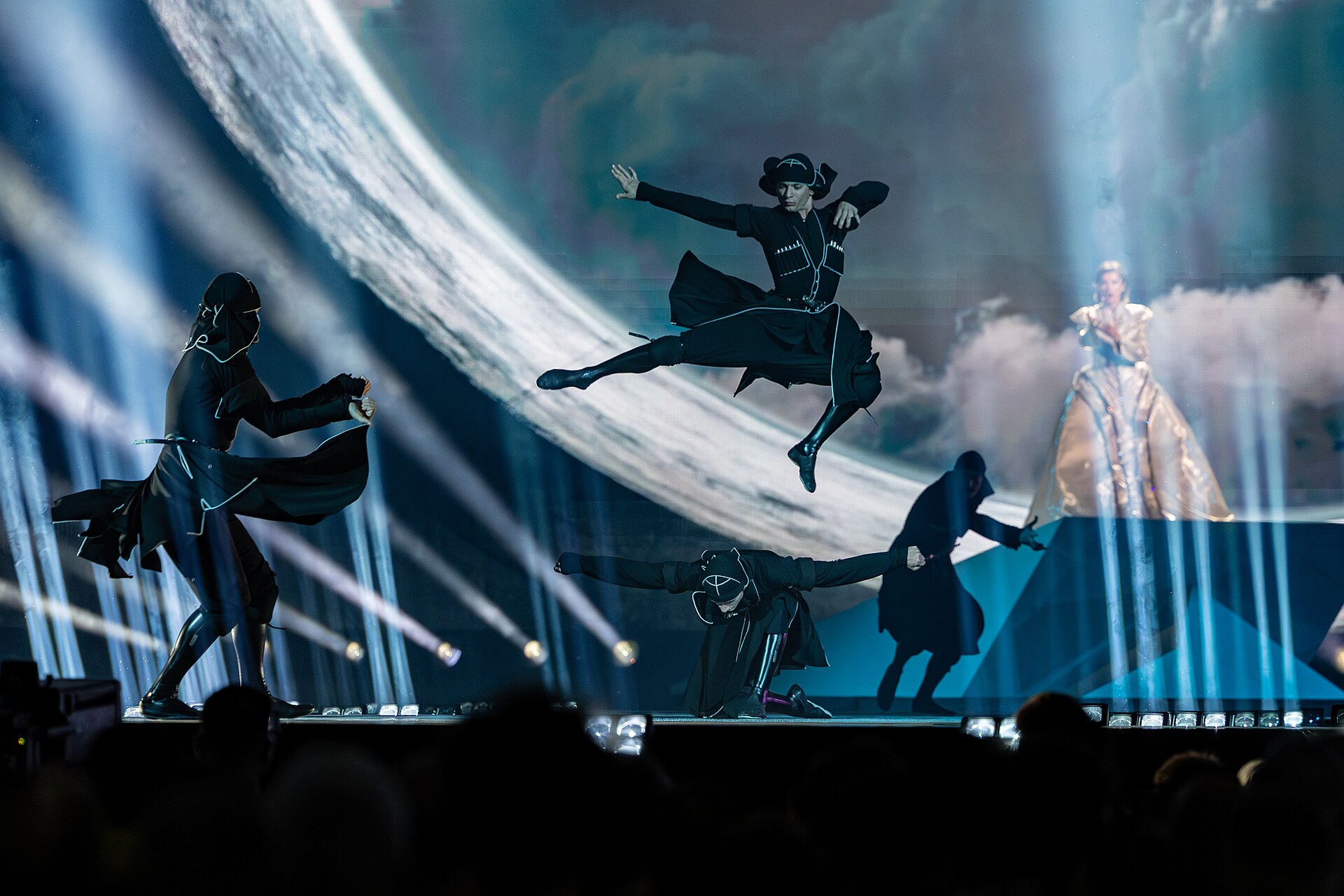 Mariam Shengelia, representing Georgia, performing at Eurovision 2025 in Basel, Switzerland.