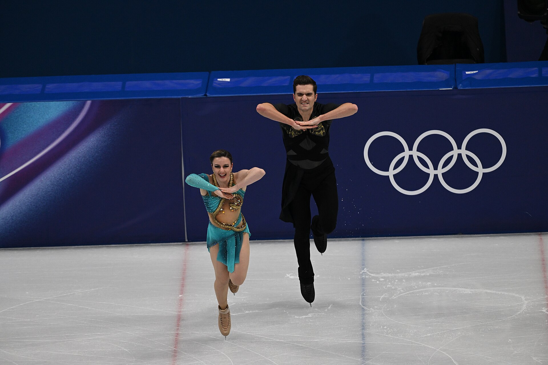 MILAN, ITALY - 11 FEBRUARY 2026: Marie-Jade Lauriault and Romain Le Gac of Canada compete during the Figure Skating Ice Dance Free Dance at the Olympic Winter Games Milano Cortina 2026 Milano Ice Skating Arena on February 11, 2026 in Milan, Italy