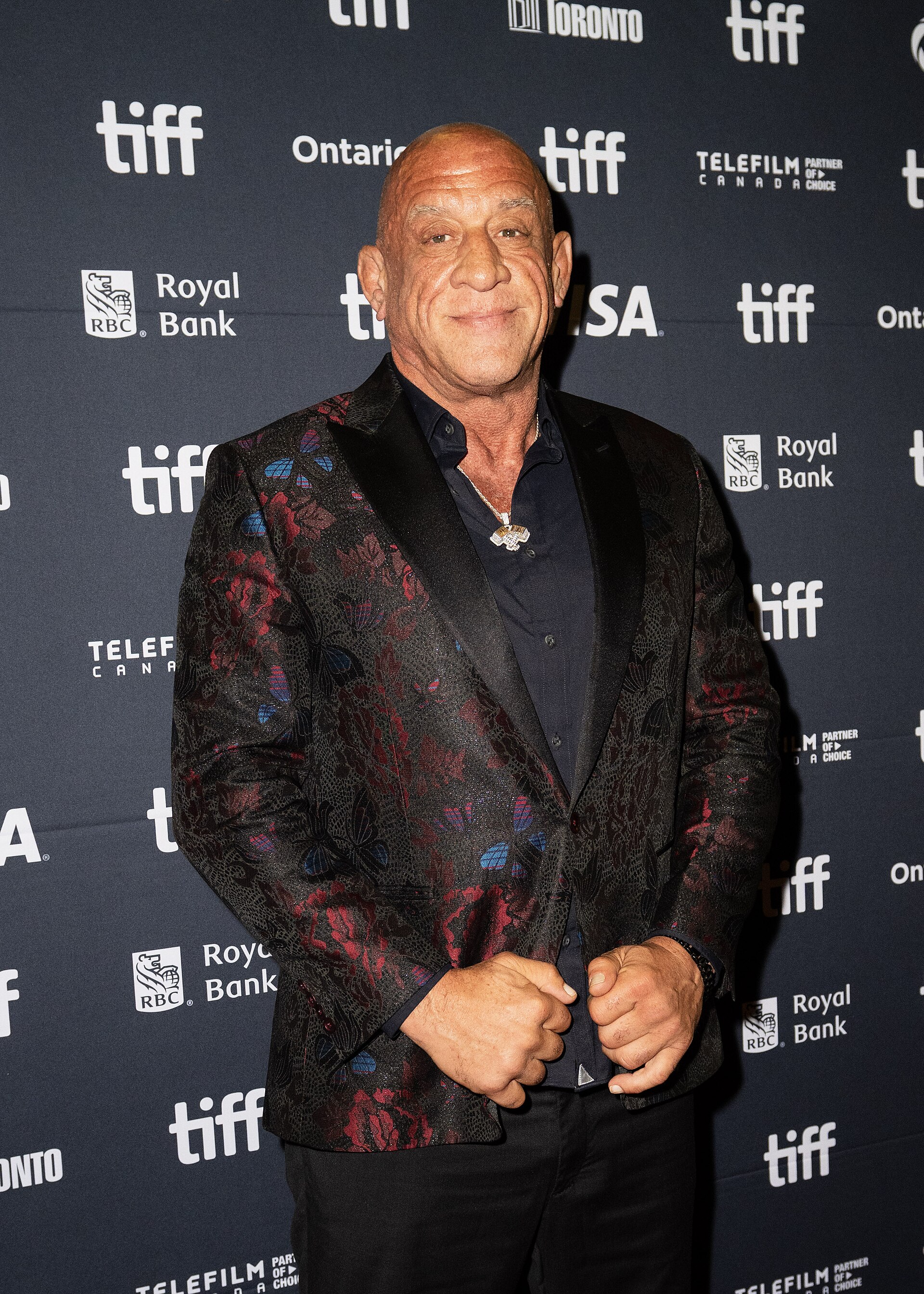 Mark Coleman on the red Carpet for the movie "The Smashing Machine" at The 2025 Toronto International Film Festival