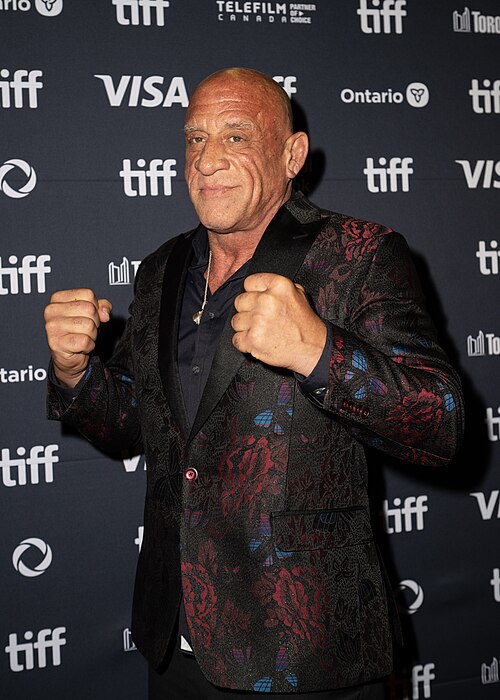 Mark Coleman on the red Carpet for the movie "The Smashing Machine" at The 2025 Toronto International Film Festival