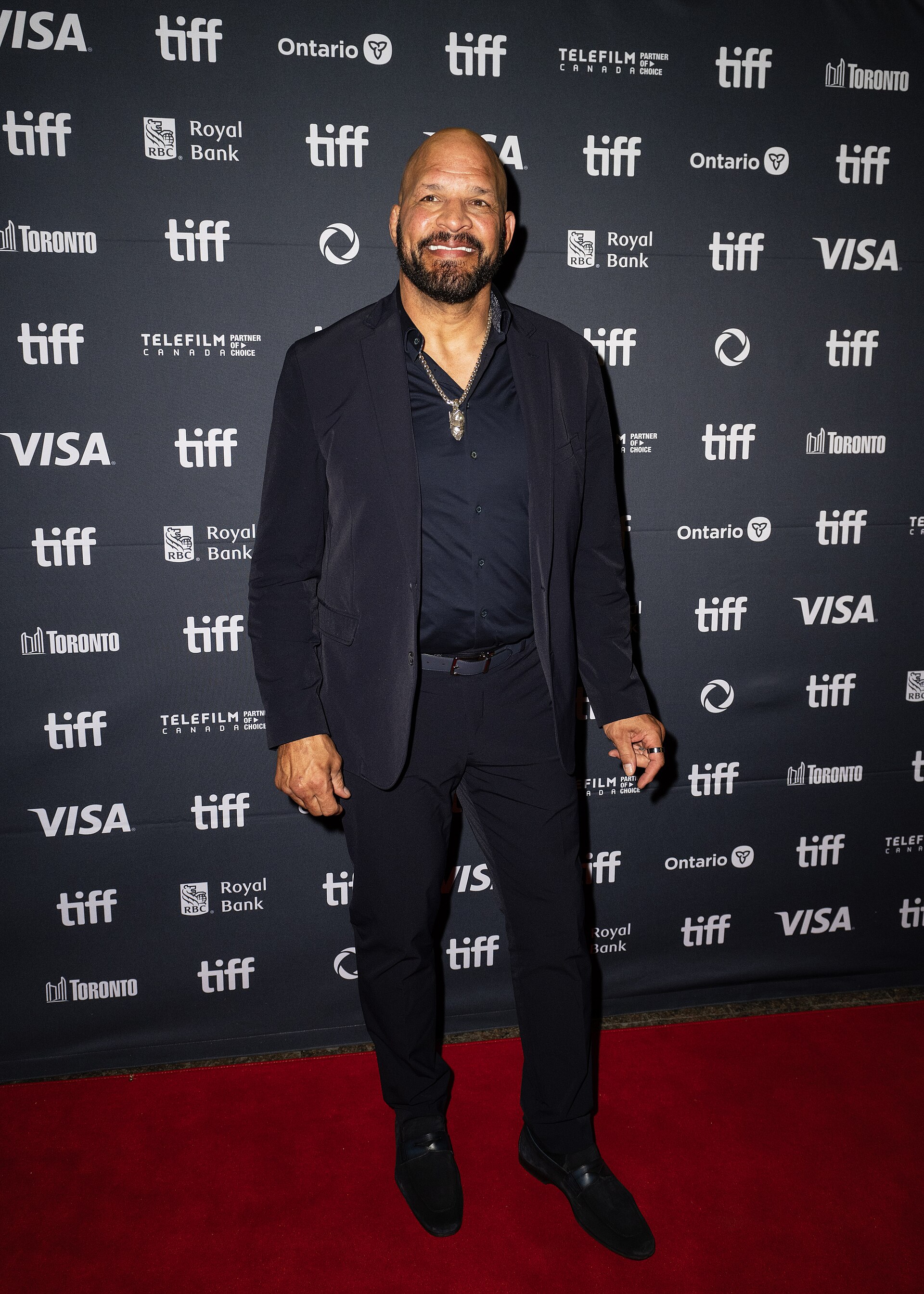 Mark Kerr on the red carpet at the 2025 Toronto International Film Festival