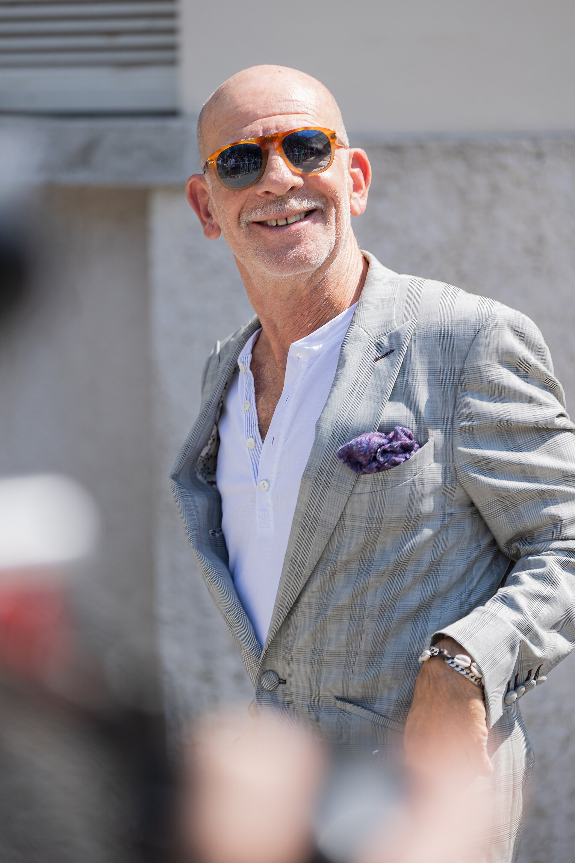 Martin Wuttke, actor, at 82nd Venice International Film Festival in Venice, Italy for the film silent friend.