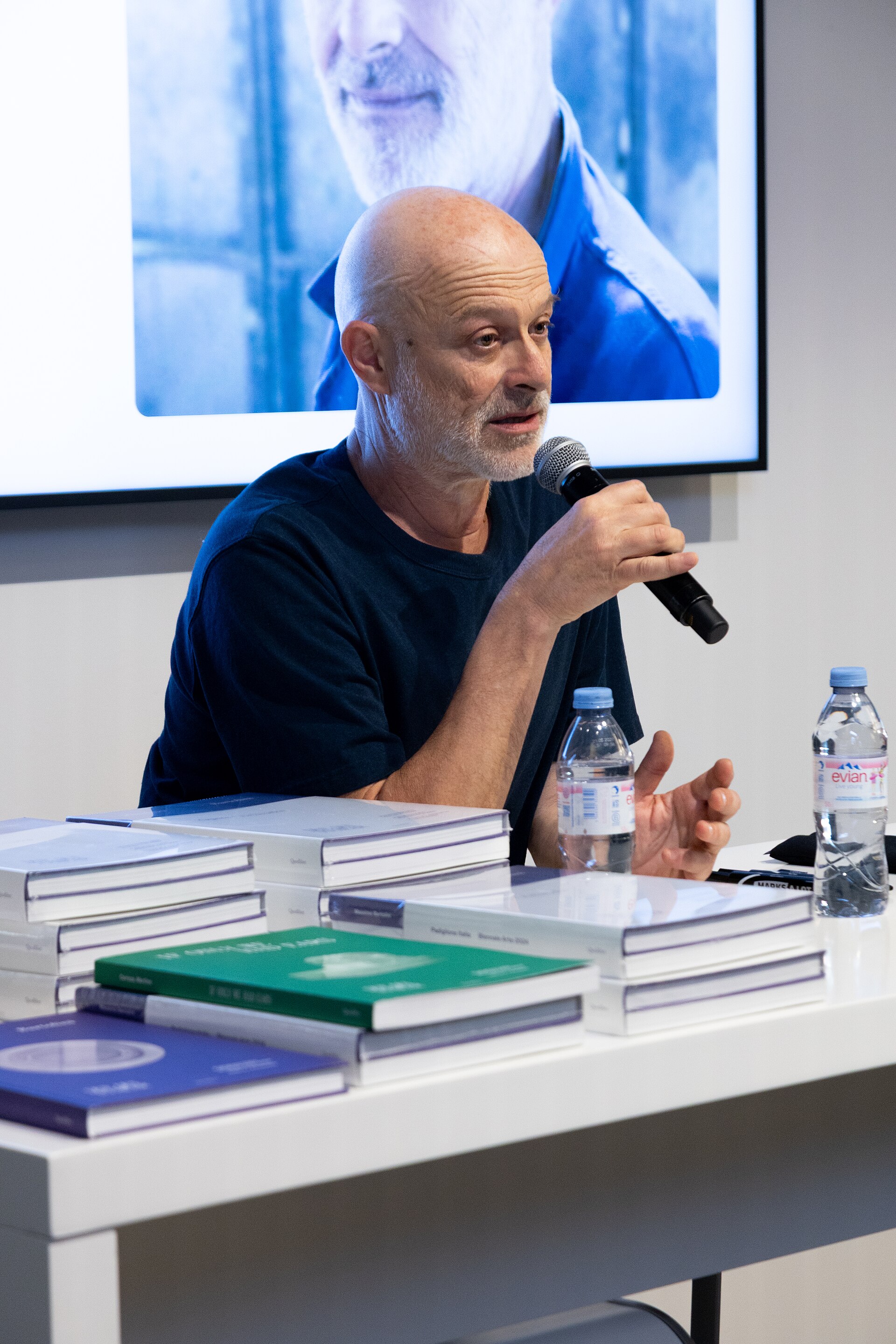 Massimo Bartolini, artist, at the Art Basel international art fair in Basel, Switzerland in June 2025.