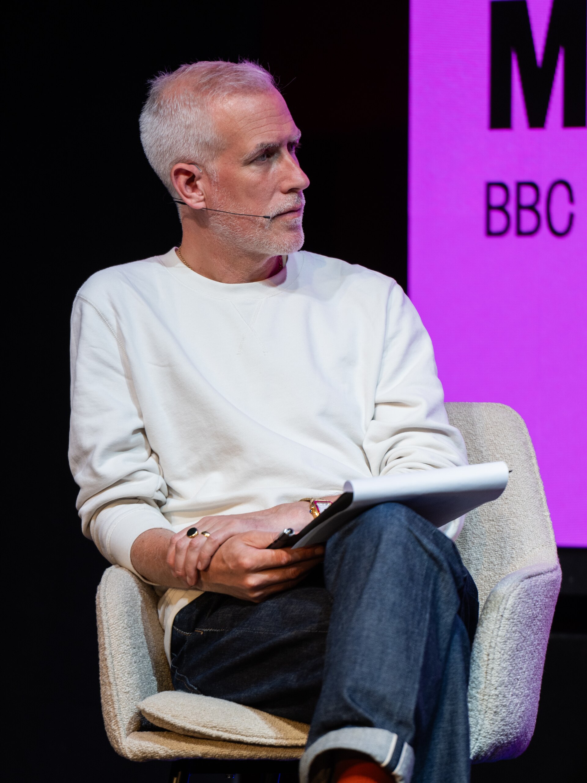 Matt Everitt, music journalist, at the 2025 SXSW London festival in London, England.