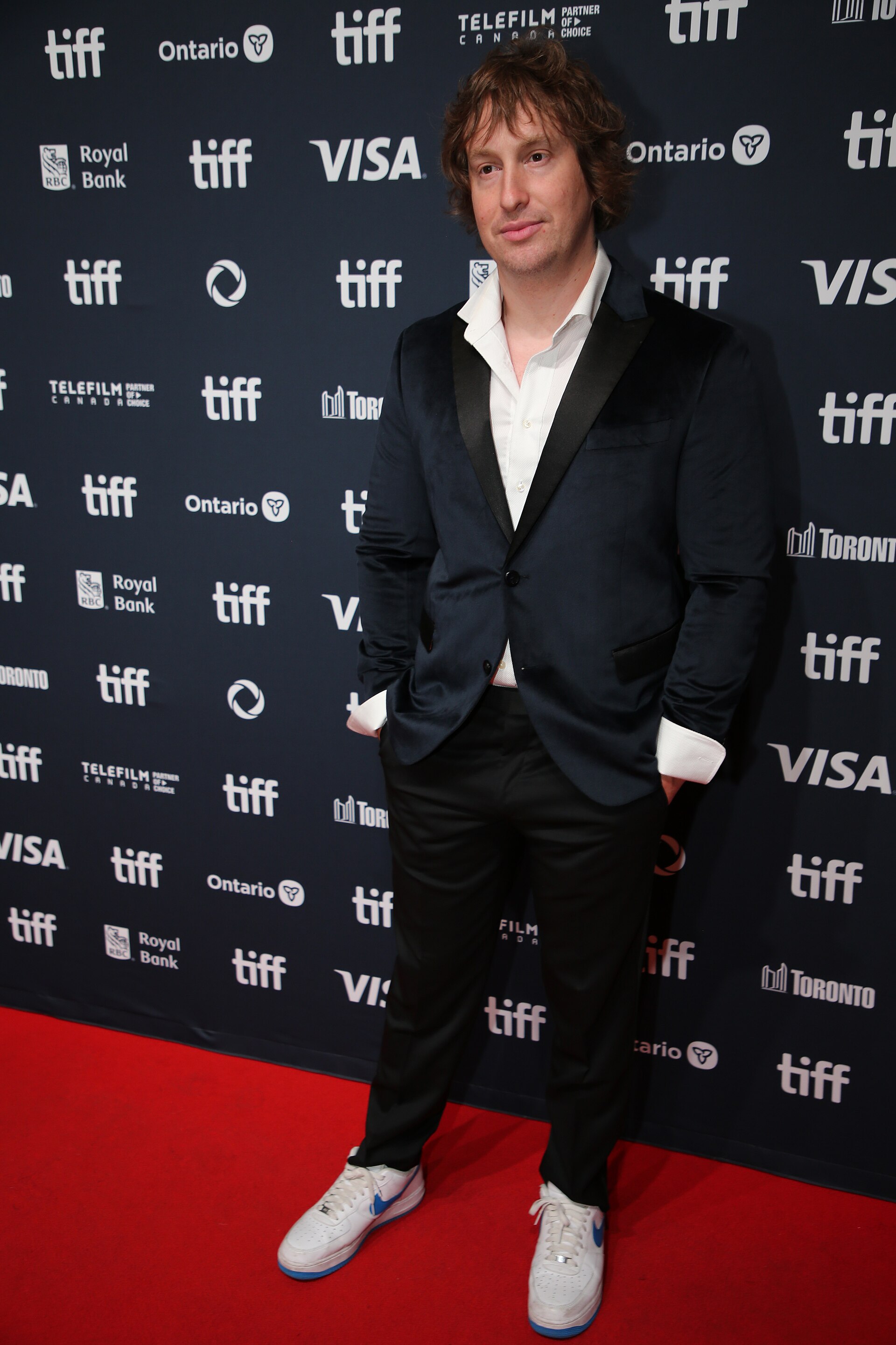 Matt Johnson, actor, at the 2024 Toronto International Film Festival (TIFF) for the movie Matt and Mara.