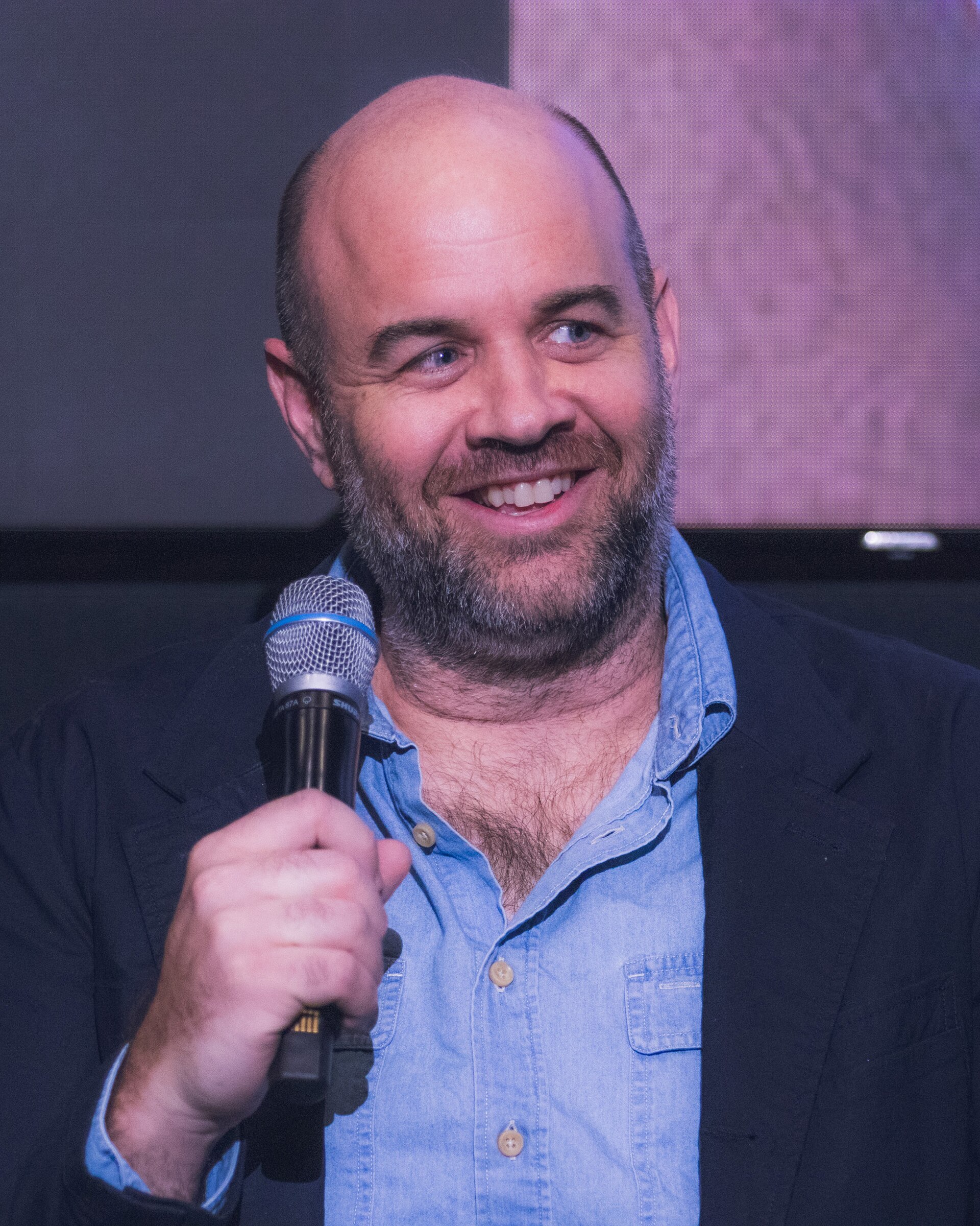 Matt Kuhn at an advanced screening and Q&A for DMV in Culver City, California.