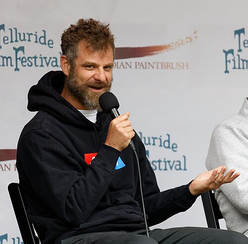 Matt Stone at the 2024 Telluride Film Festival during a panel discussion about documentary ¡Casa Bonita Mi Amor!, a film he stars in.