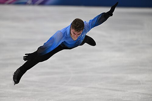 MILAN, ITALY - 13 FEBRUARY 2026: Matteo RIZZO of Italy competes during the Figure Skating Men Single Skating Free Skating at the Olympic Winter Games Milano Cortina 2026 Milano Ice Skating Arena on February 13, 2026 in Milan, Italy