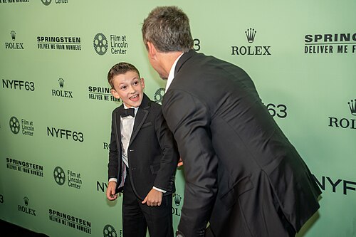 Matthew Anthony Pellicano and Scott Cooper at the 63rd annual New York Film Festival at Lincoln Center in 2025 for the film Springsteen: Deliver Me from Nowhere