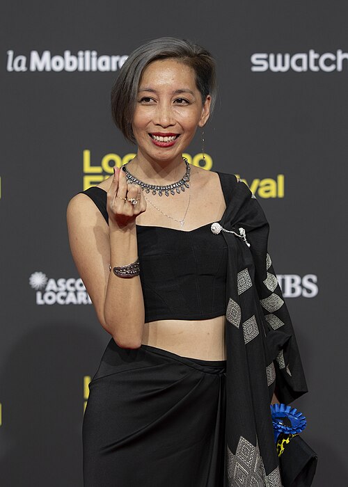 Director Mattie Do at the 78th Locarno Film Festival red carpet