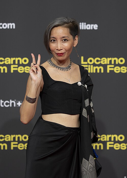 Director Mattie Do at the 78th Locarno Film Festival red carpet