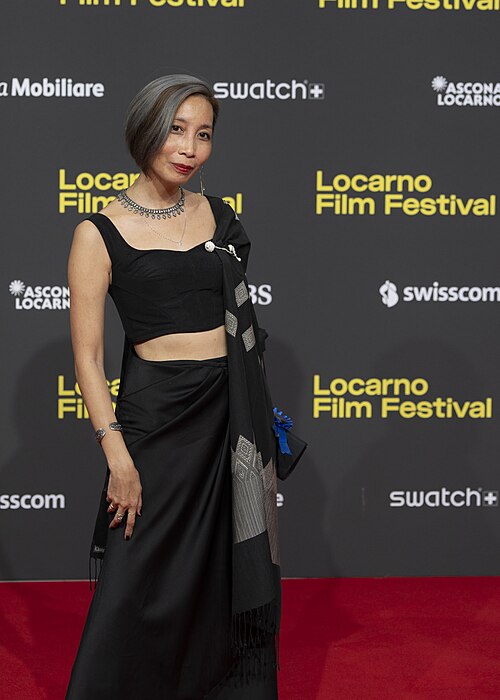 Director Mattie Do at the 78th Locarno Film Festival red carpet
