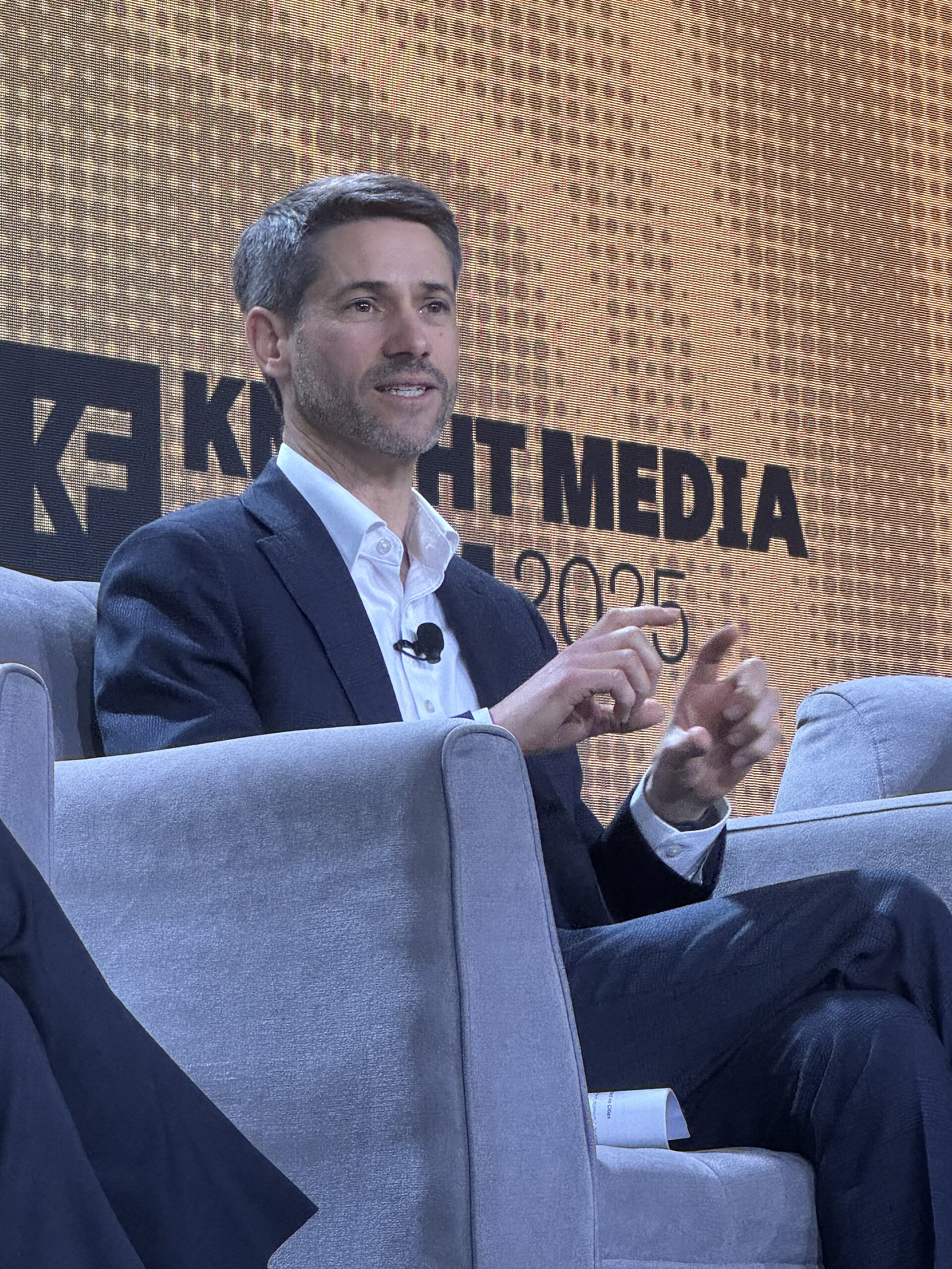 Matt Mahan, Mayor of the City of San Jose, speaking at the 2025 Knight Media Forum in Miami, Florida in February 2025