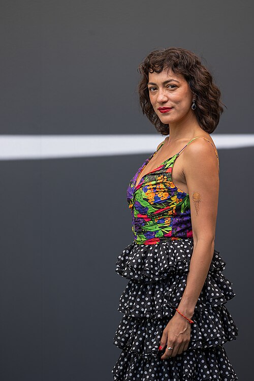 Mayra Hermosillo, director, at 82nd Venice International Film Festival in Venice, Italy for the film VAINILLA.