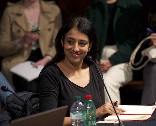 Megha Rajagopalan, international investigative correspondent for The New York Times, speaking at the International Journalism Festival 2024 in Perugia, Italy on a panel called War crimes investigations and accountability using open source techniques.
