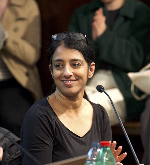Megha Rajagopalan, international investigative correspondent for The New York Times, speaking at the International Journalism Festival 2024 in Perugia, Italy on a panel called War crimes investigations and accountability using open source techniques.