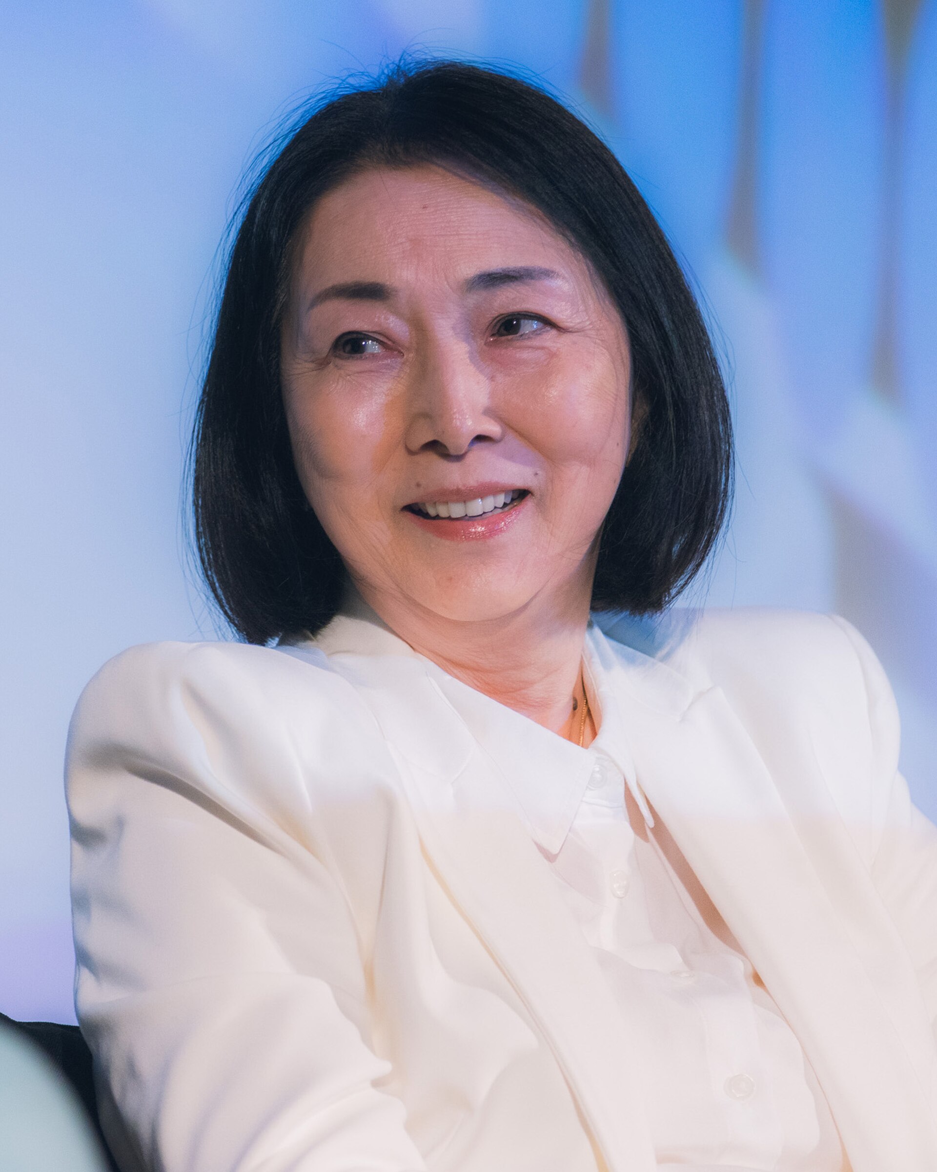 Meiko Kaji during a Q&A in Santa Monica, California