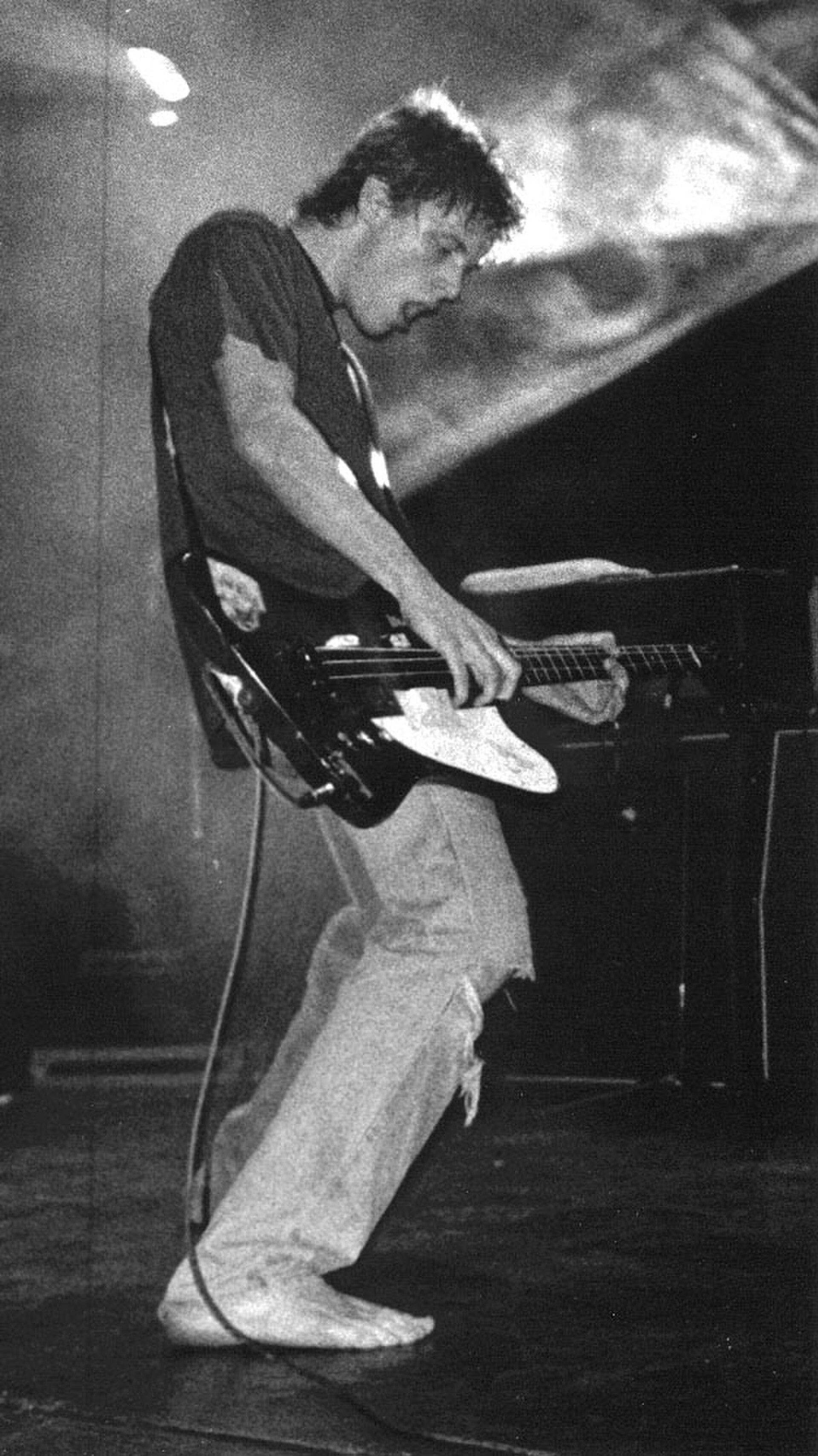 Michael Cole of 60ft Dolls, taken in 1996 at the Southampton Guildhall when the band was supporting Ash.