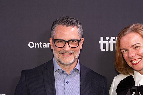 Michael Galvin, writer, at the 2025 Toronto International Film Festival (TIFF) for the movie Adulthood.